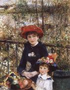 Pierre Auguste Renoir On tghe Terrace Spain oil painting reproduction